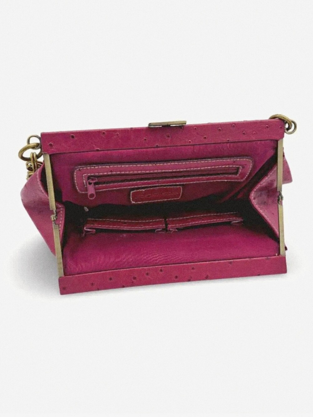 #512 Worthington Burgundy Kiss Lock Clutch Evening Handbag - Picture 4 of 8